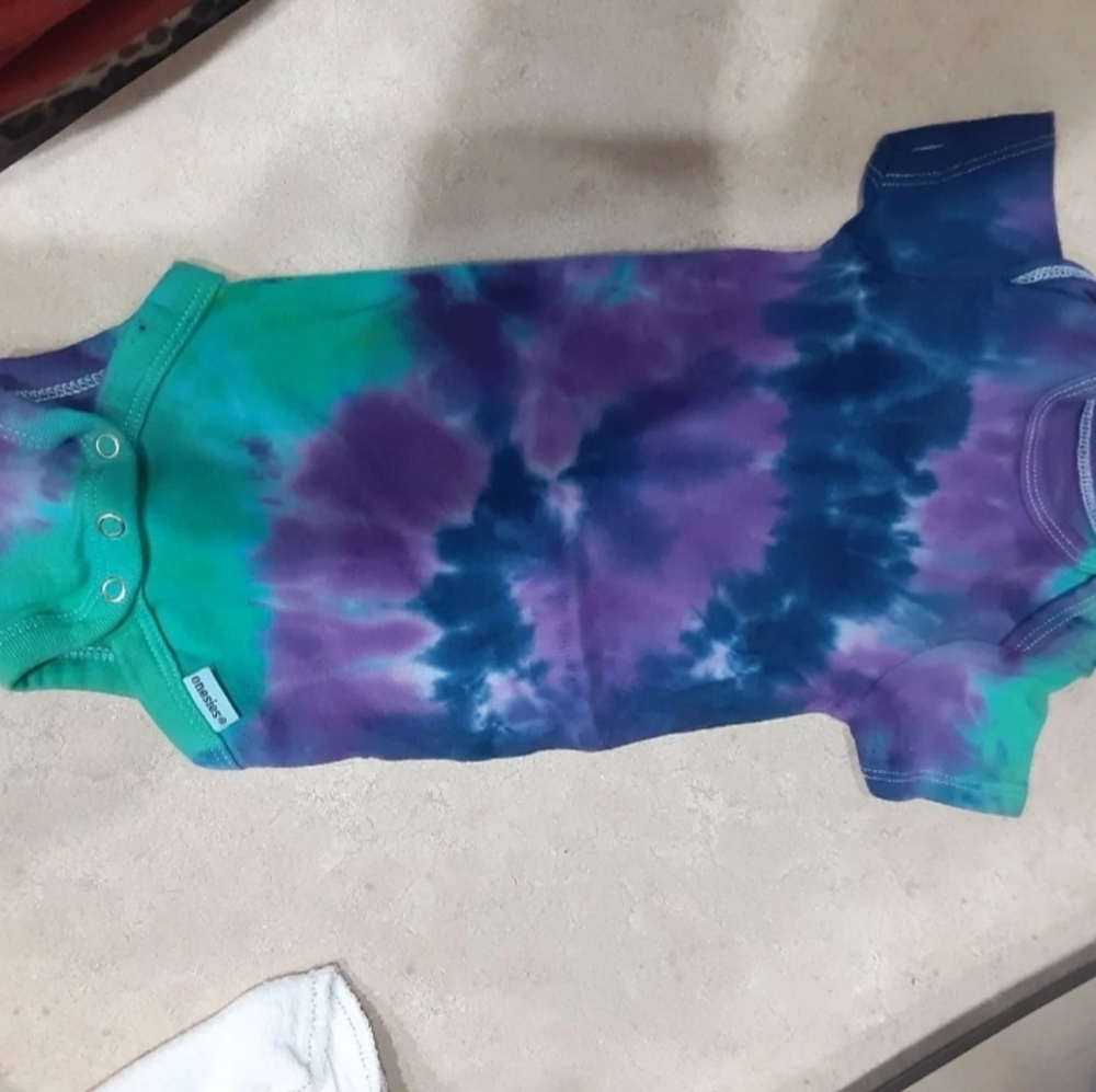Hand dyed onesie